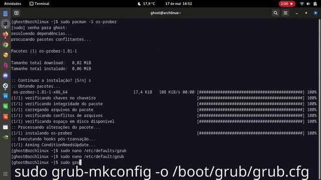Dual Boot : Adicionar Entradas no Grub ArchLinux,Manjaro, derivados смотреть онлайн