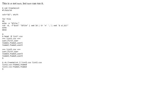 Unix & Linux: Bash script to make a list (4 Solutions!!) смотреть онлайн