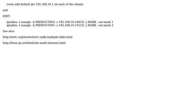 Almost working: How to set up iptables and iproute2 rules on dual WAN linux server? смотреть онлайн