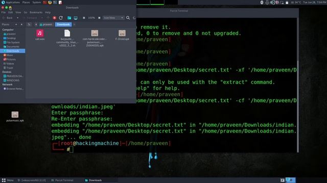 Hide Secret text in Audio file or Image. (PRACTICAL) смотреть онлайн