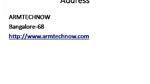 Embedded Systems training institutes in Bangalore( http://www.armtechnow.com) смотреть онлайн
