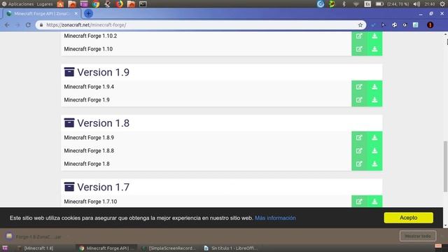 COMO DESCARGAR FORGE MOD EN UBUNTU смотреть онлайн