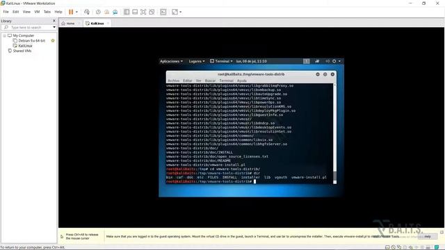 Maquina virtual en pantalla completa - VMWare Tools - Linux смотреть онлайн