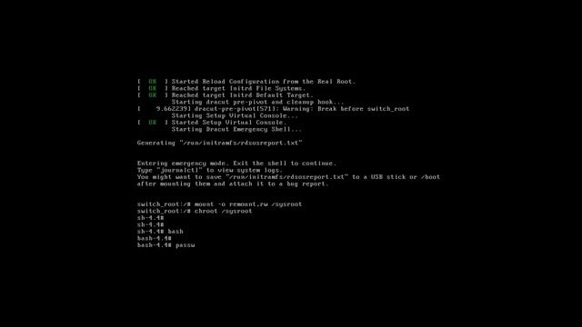 Resetting root password in fedora based linux смотреть онлайн