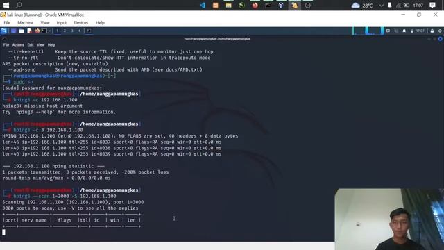 UDP & TCP Packet Crafting Thecniques using HPING3 смотреть онлайн