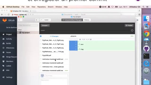 Suivre et partager des sources LaTex avec GitLab en 10 étapes смотреть онлайн