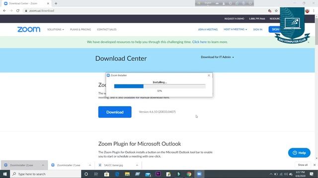 How to download Zoom Online Meeting Software on Windows PC | SAU Computer Club | SAUCC смотреть онлайн