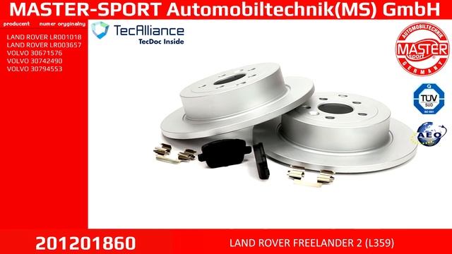 201201860 | BRAKE SET | Master-Sport-Automobiltechnik (MS) GmbH смотреть онлайн