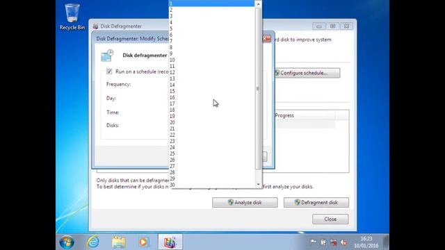 How to setup a defrag schedule in Windows 7 смотреть онлайн