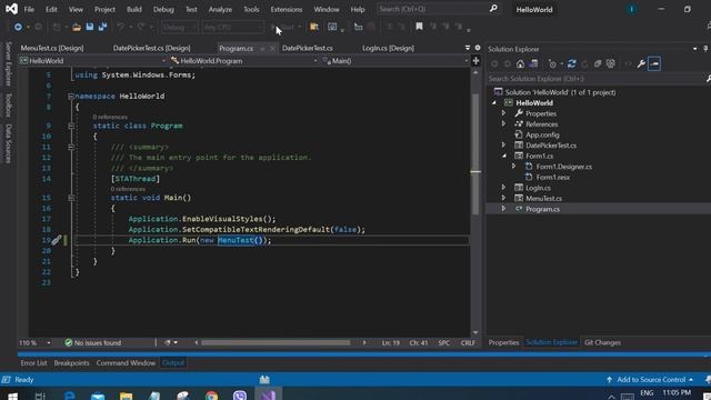04 Menu Strip And Context Menu Strip смотреть онлайн