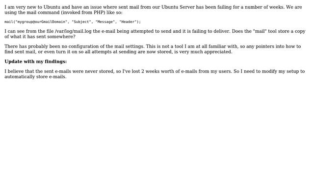 DevOps & SysAdmins: Ubuntu mail command - where does it store sent mail? (2 Solutions!!) смотреть онлайн