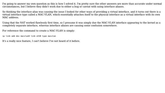 Linux - two subnets, one interface, one gateway - NAT the additional subnet (4 Solutions!!) смотреть онлайн