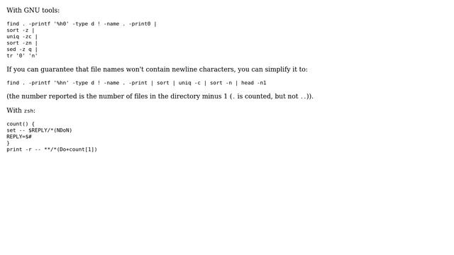 Unix & Linux: Count entries for each directory in tree (2 Solutions!!) смотреть онлайн