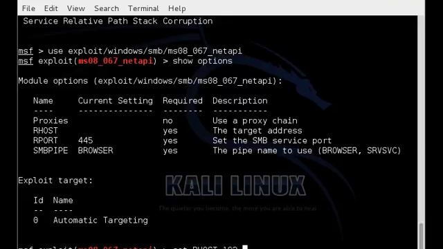 Kali Linux Getting a shell with Metasploit смотреть онлайн