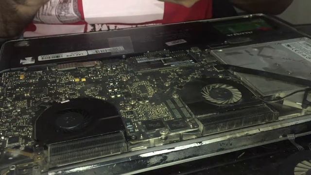 How to replace macbook pro CPU Fan (Left Side Fan) . Model No. A1286 смотреть онлайн