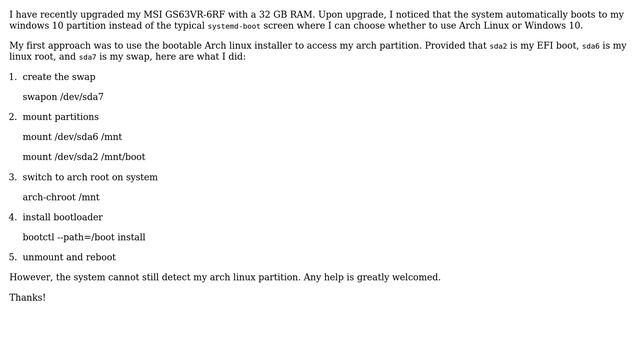 Unix & Linux: Recovering linux boot entries in a UEFI dual boot setting (2 Solutions!!) смотреть онлайн