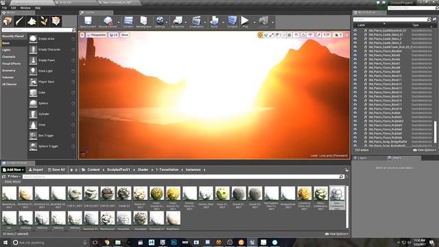 Stream Unreal Engine 4 Low lands Ruins and Tessellation Part (Part 7) смотреть онлайн