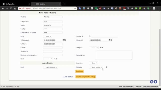UTILIZANDO O GLPI - usuários смотреть онлайн