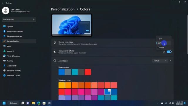 How to enable systemwide dark mode in windows 11 | Get the Ultimate Dark Mode Experience смотреть онлайн