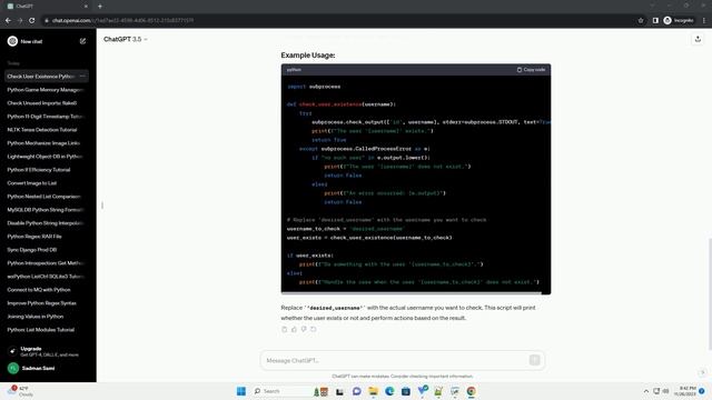 How to check if a user exists in a GNU Linux OS using Python смотреть онлайн