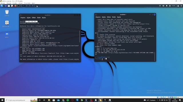 Ferramenta de coleta de informações (Information Gathering) - Dmitry, Nmap. смотреть онлайн
