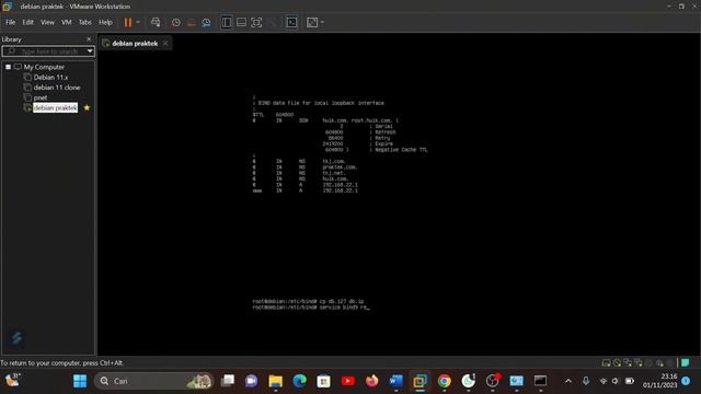 TUTORIAL KONFIGURASI DNS & NGINX DI WMWARE DEBIAN 11 смотреть онлайн