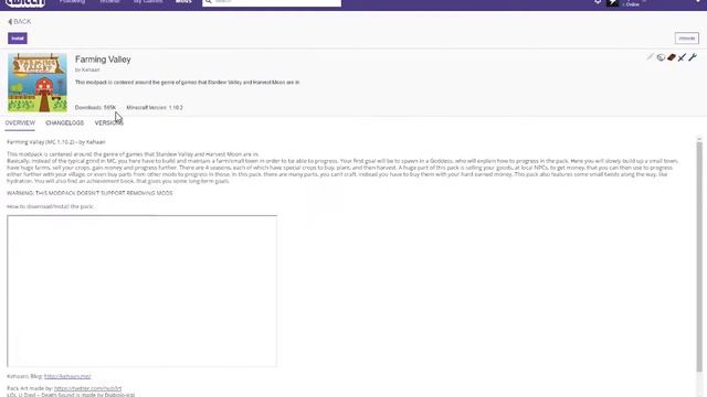 Twitch App Farming Vally 0.8.0 mod install смотреть онлайн