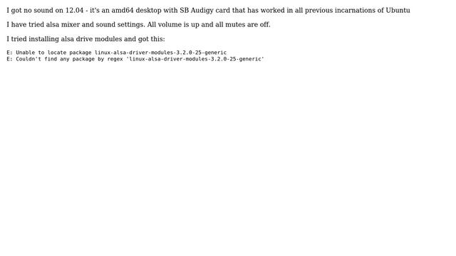 Ubuntu: Sound not working with an SB Audigy card смотреть онлайн