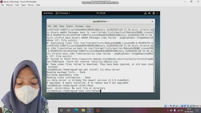 KONFIGURASI DHCP SERVER PADA DEBIAN 9 DI APLIKASI VIRTUAL BOX смотреть онлайн