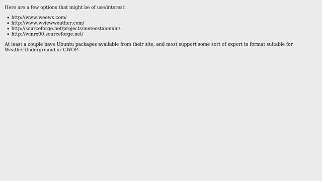 Ubuntu: What Weather Monitor (weather station) software is available? (3 Solutions!!) смотреть онлайн