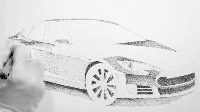 How to Draw a Tesla S #7 смотреть онлайн