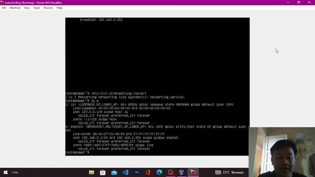 TUTORIAL INSTALASI DEBIAN 10 DAN KONFIGURASI DHCP DI APLIKASI VIRTUALBOX смотреть онлайн