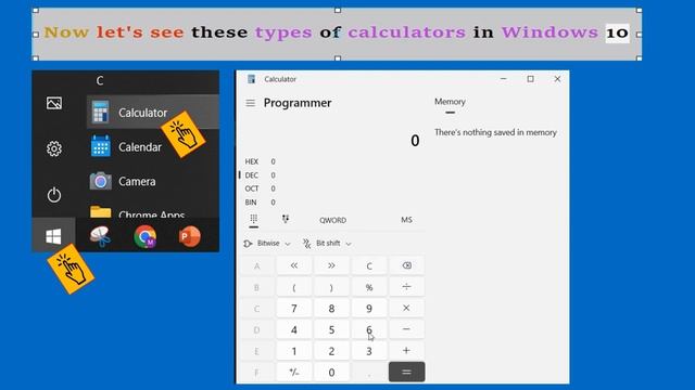 Calculator in Windows 10 الالة الحاسبة في الويندوز смотреть онлайн