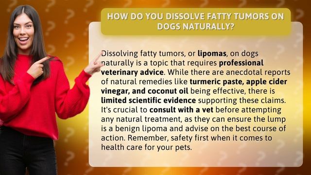 How do you dissolve fatty tumors on dogs naturally? смотреть онлайн