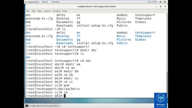 linux/centos 7 basic command -1 - class 3 | Be Expert In Technologies смотреть онлайн