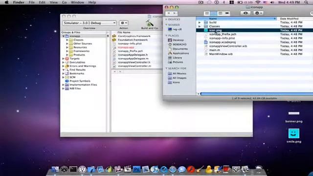 Xcode iPhone SDK Tutorial How to Add an Icon to Your App смотреть онлайн