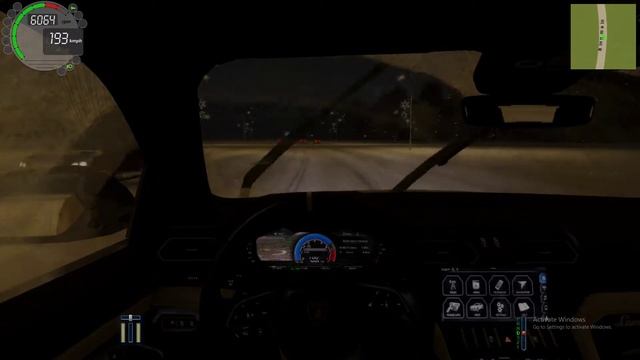 |City Car Driving | Lamborghini Urus 2019 | 292 Km/h On Motorway | Night Christmas Drive |