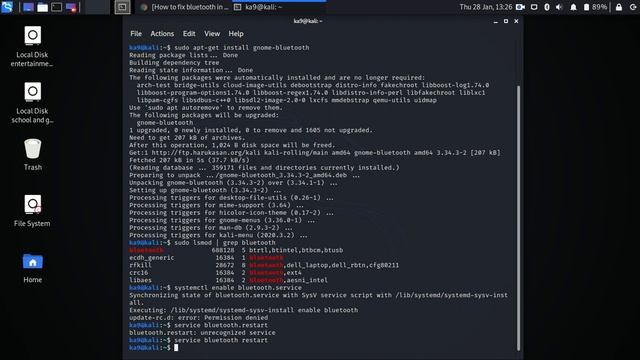 How to fix bluetooth problem in kali linux? смотреть онлайн