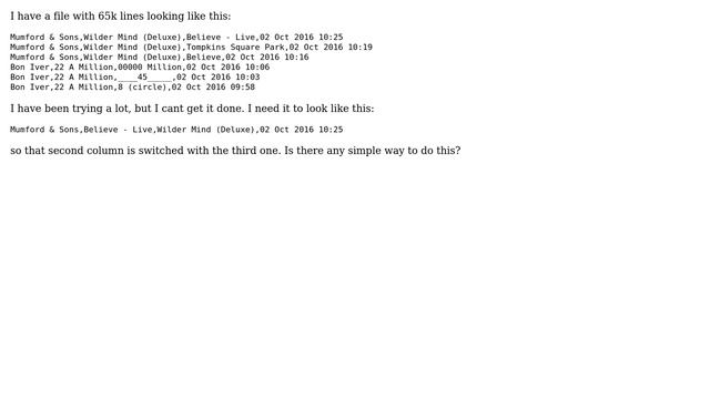 Unix & Linux: SED switching columns in one file delimited by , (2 Solutions!!) смотреть онлайн