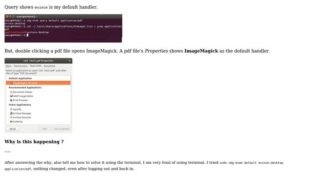 Ubuntu: Why do PDF documents open with ImageMagick? смотреть онлайн