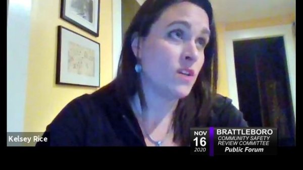 Brattleboro Community Safety Review Committee: CSRC Public Forum 11/16/20
