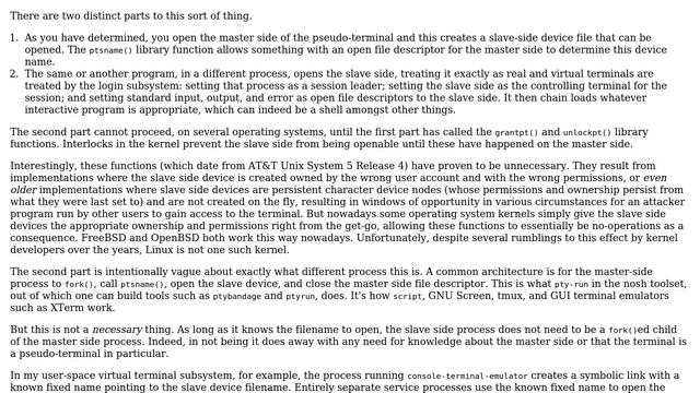 Unix & Linux: documentation on ptmx and pts (2 Solutions!!) смотреть онлайн