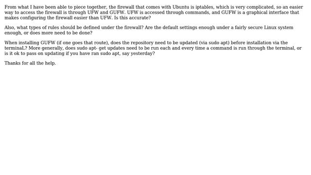 Ubuntu: Differences between UFW and GUFW смотреть онлайн