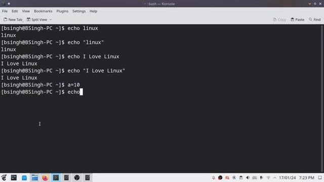 echo command in linux | Hindi смотреть онлайн