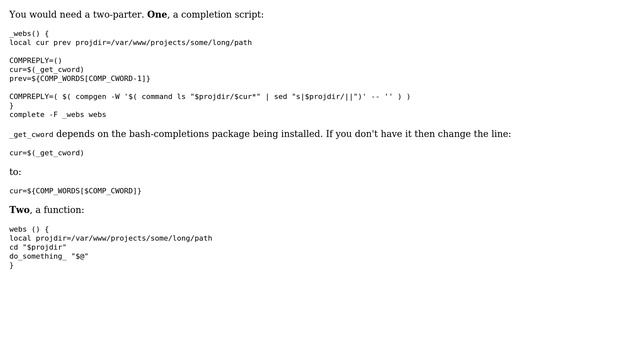 cd + bash completion script (4 Solutions!!) смотреть онлайн