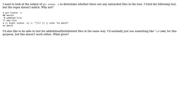 Unix & Linux: Why doesn't this regex work? смотреть онлайн