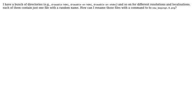 Ubuntu: How to rename files in multiple folders without renaming the directories? смотреть онлайн