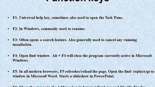 Shortcut Keys Used in Computer смотреть онлайн
