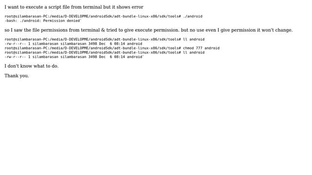Ubuntu: Why doesn't chmod work on a file under /media? смотреть онлайн