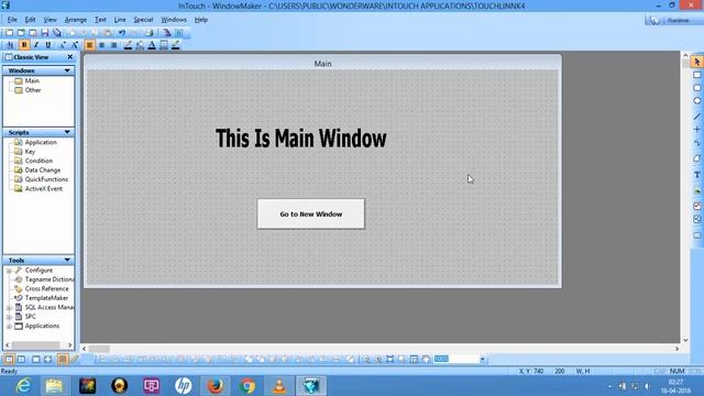 InTouch SCADA : Show window Hide Window and Switch window tutorial for Beginner смотреть онлайн
